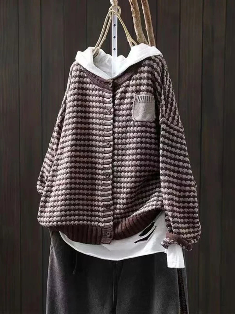 Seliora - Textured Knit Cardigan