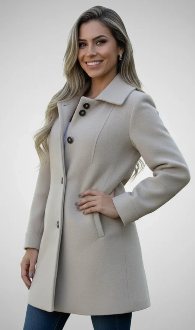 Modavera - Elegant Wool Coat