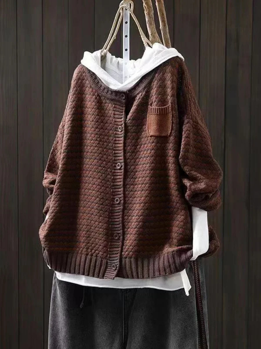 Seliora - Textured Knit Cardigan