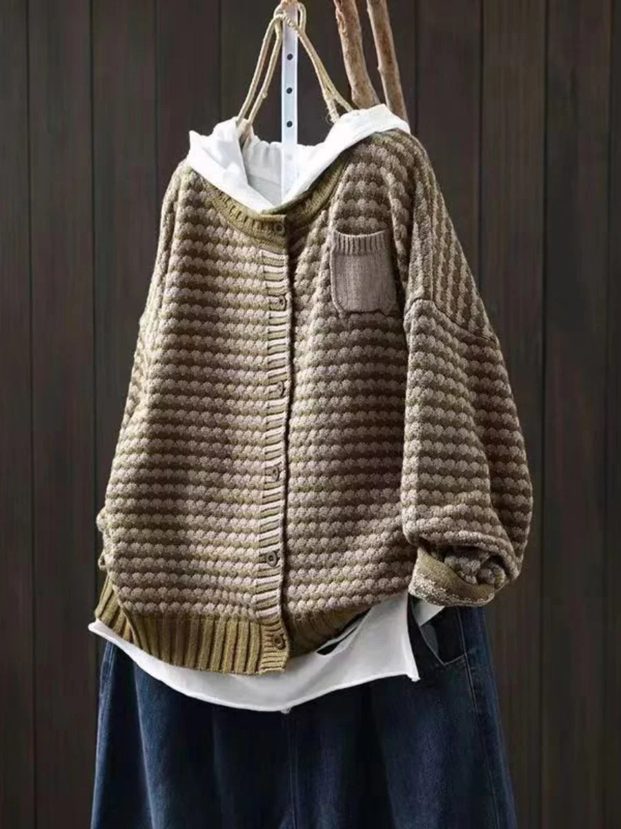 Seliora - Textured Knit Cardigan