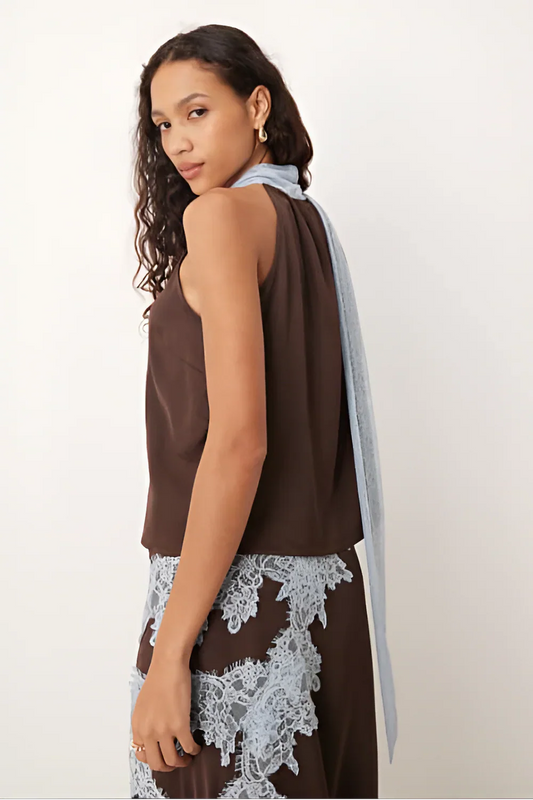 Lace Panel – Elegant Top & Skirt Suit Set