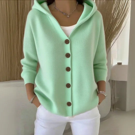 Luna – Hooded Cardigan for Effortless Cozy Elegance